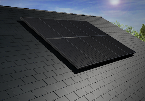 Panneaux solaires noirs intégrés sur toit en tuiles par Photon Solaris à Fleurance